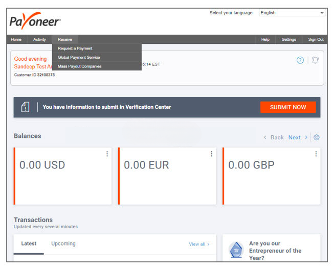 Buy Verified Payoneer Accounts